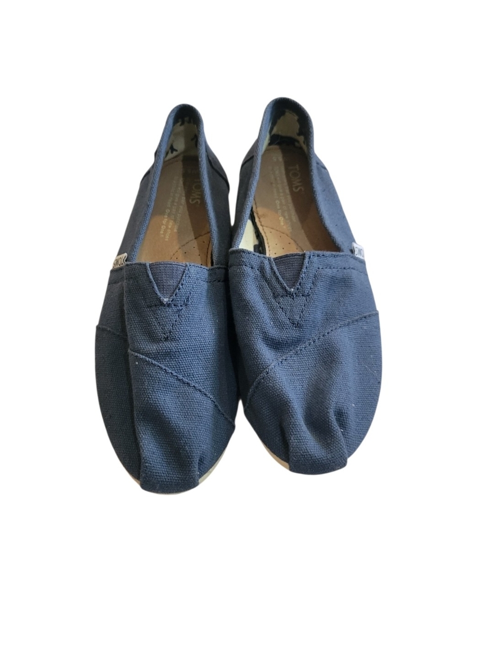 Toms Navy Canvas Slip-On Shoes